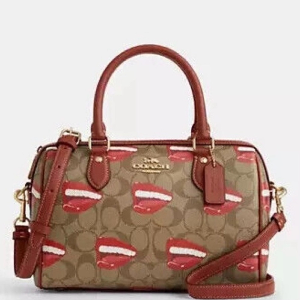 Coach x Tom Wesselmann Rowan Lips Satchel Bag 👄